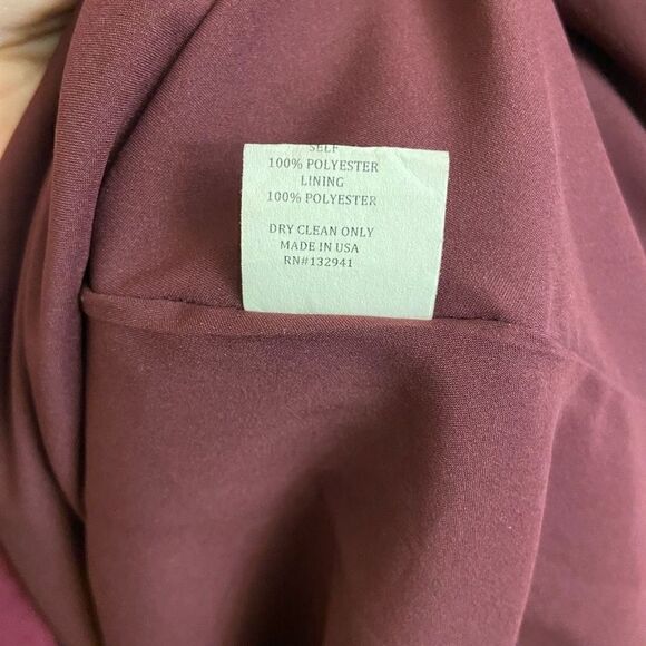 Amanda Uprichard Marnie Floral Shift Dress Mini Sleeveless Burgundy - Picture 5 of 6